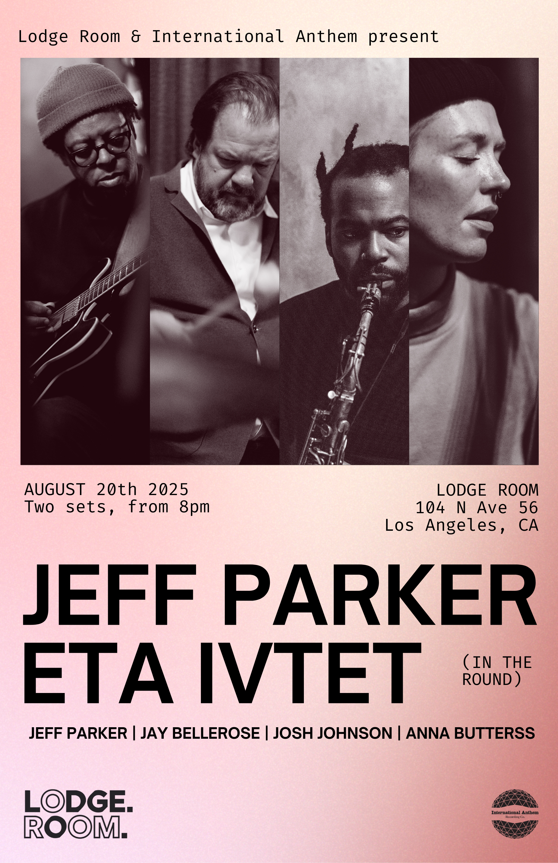 LOS ANGELES] Jeff Parker ETA IVtet in the round Lodge Room